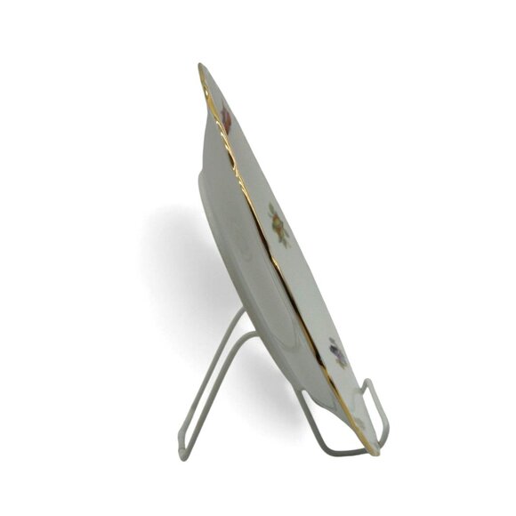 BAVARIA SCHUMANN Arzberg Fruit Platter Plate Gold Trim Germany Vintage 12" - Picture 11 of 11